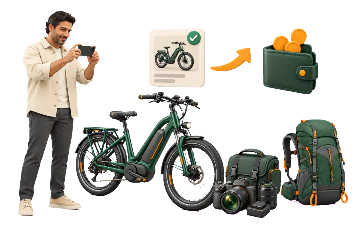 Owner listing useful equipment on Evorios